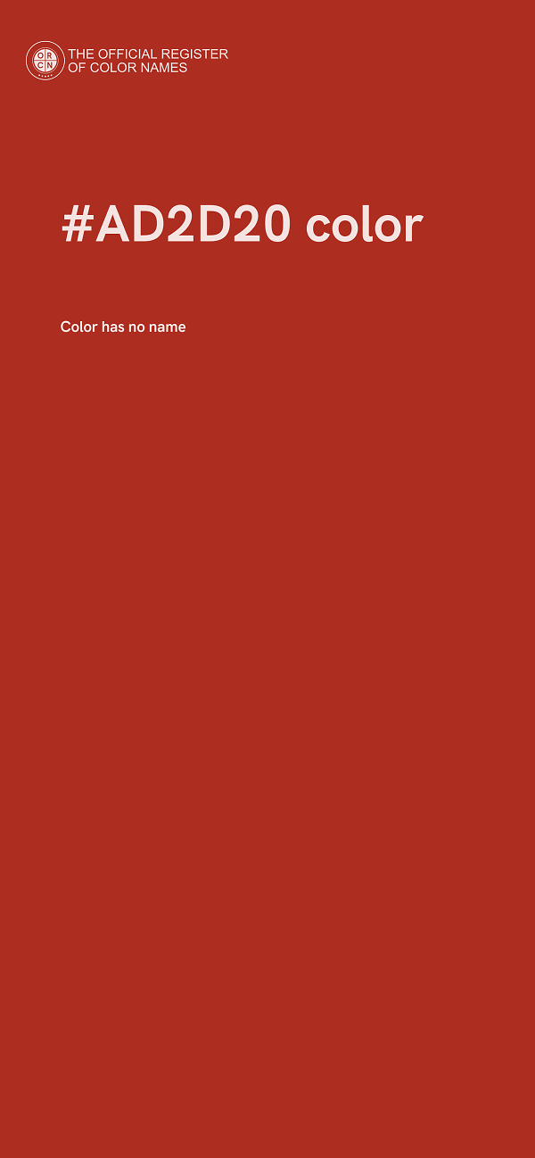 #AD2D20 color image