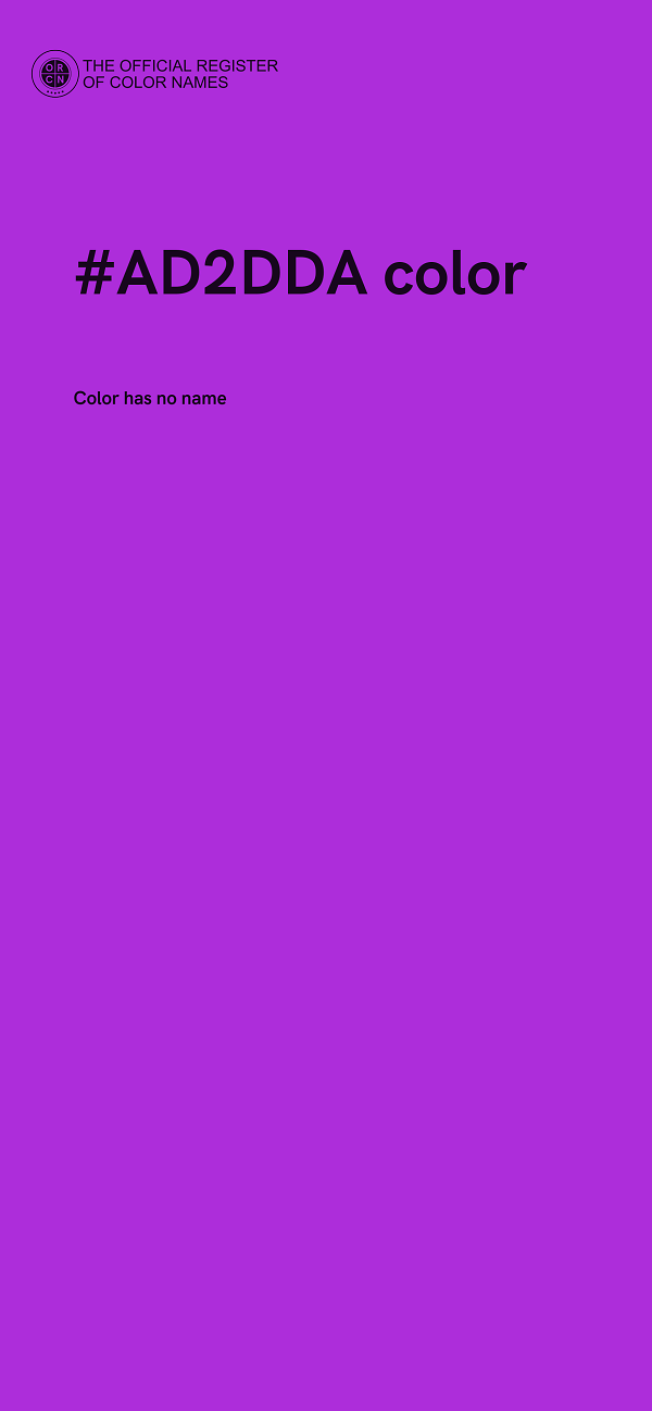 #AD2DDA color image