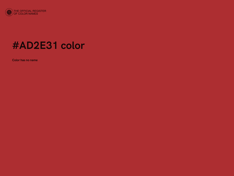 #AD2E31 color image