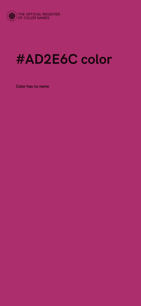 #AD2E6C color image