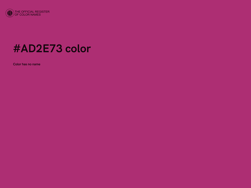 #AD2E73 color image