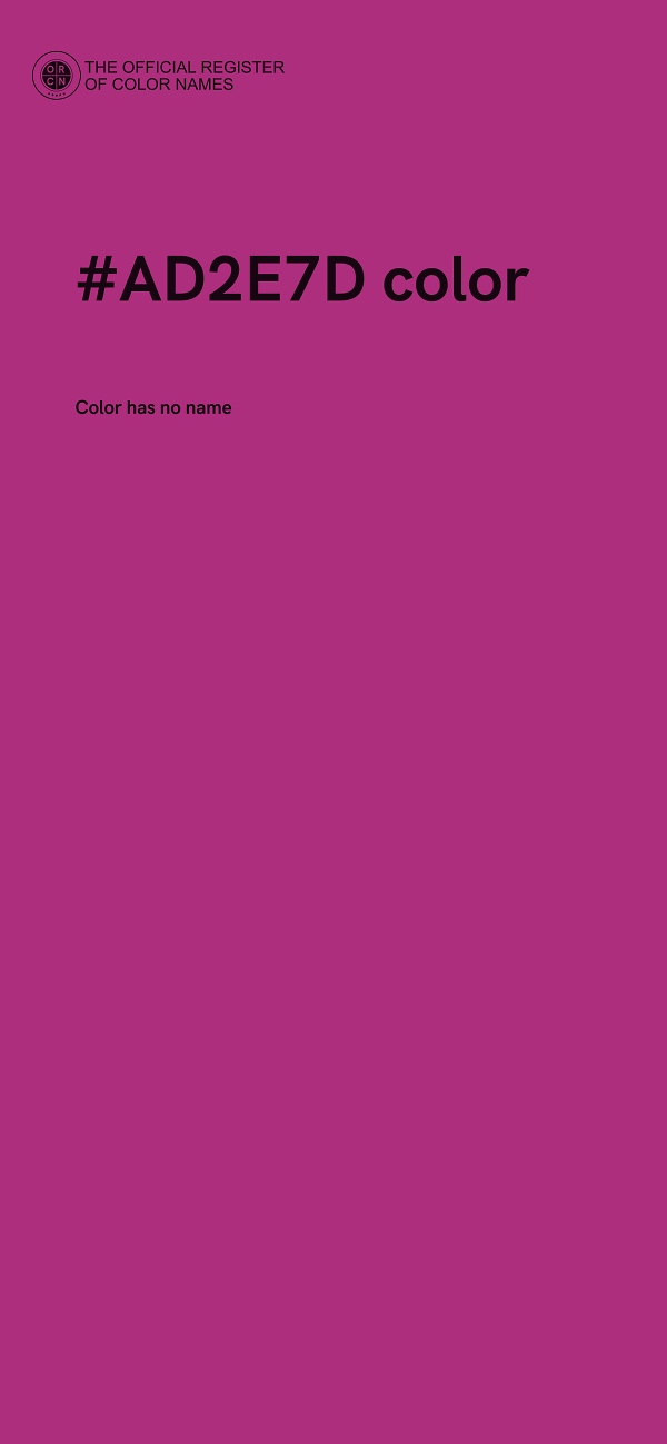#AD2E7D color image