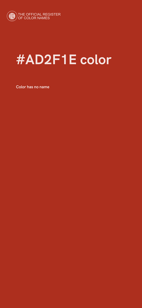 #AD2F1E color image