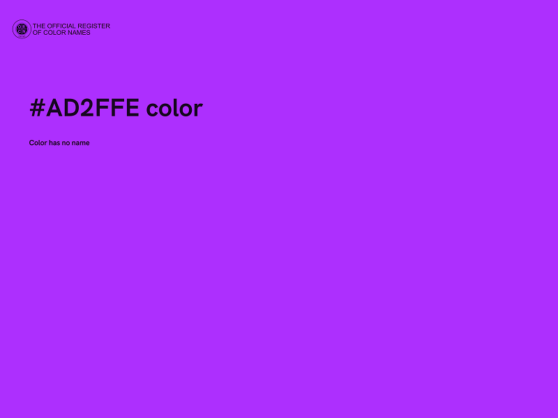 #AD2FFE color image