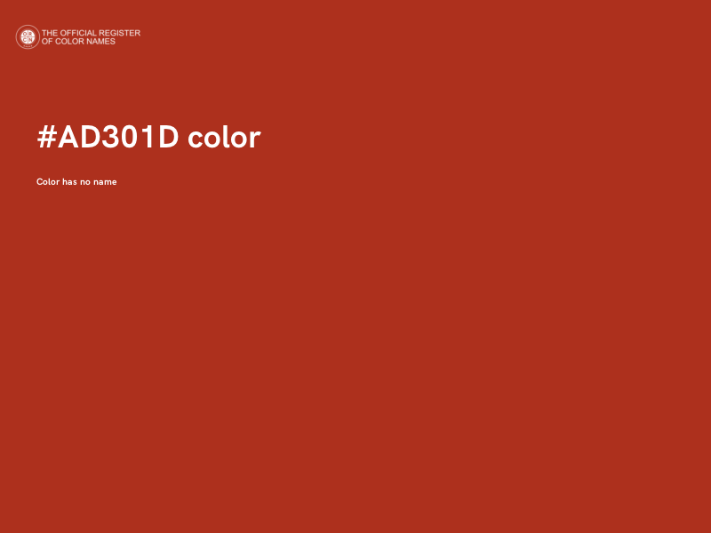 #AD301D color image