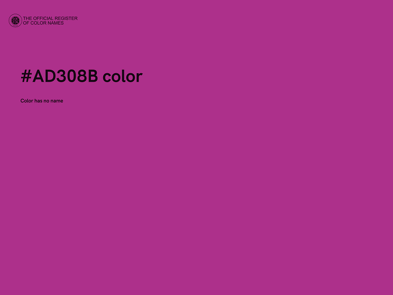 #AD308B color image