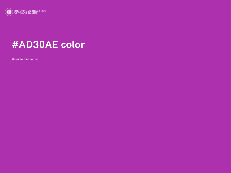 #AD30AE color image