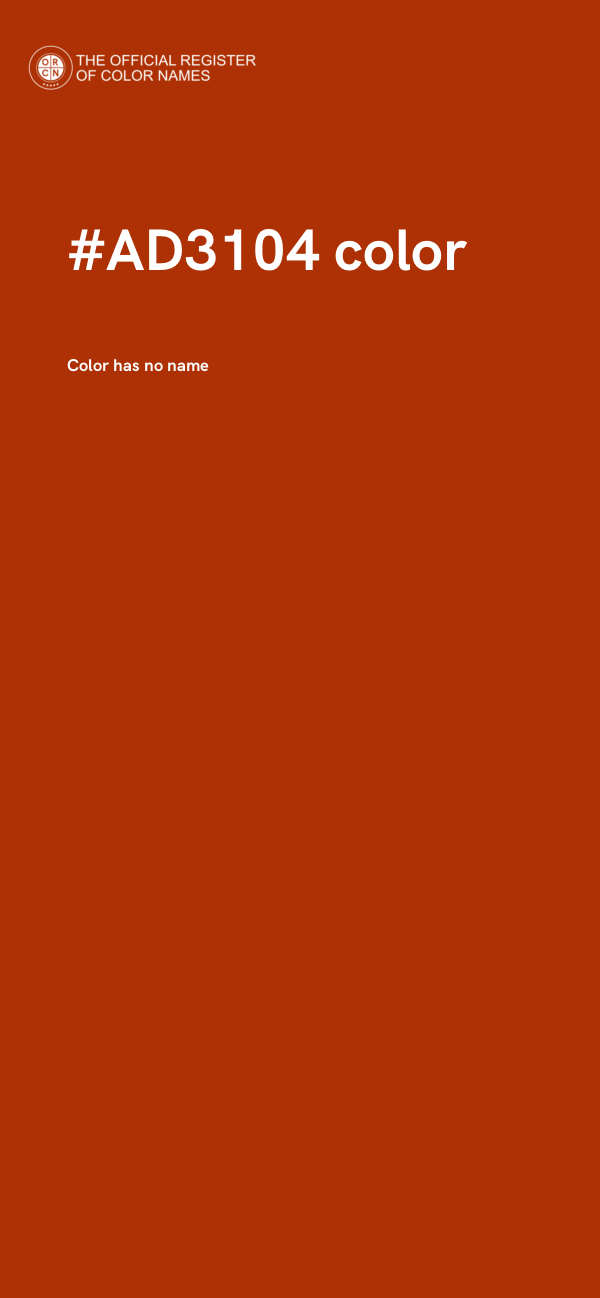 #AD3104 color image