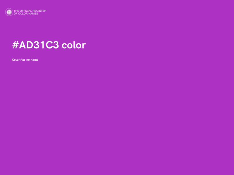 #AD31C3 color image