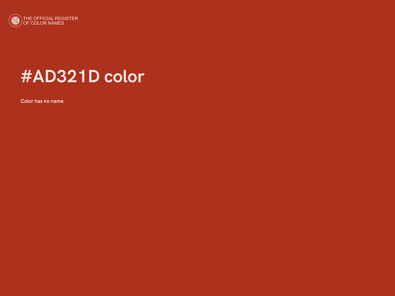 #AD321D color image