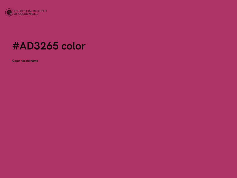 #AD3265 color image