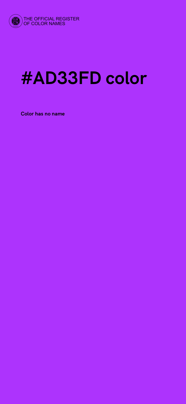 #AD33FD color image
