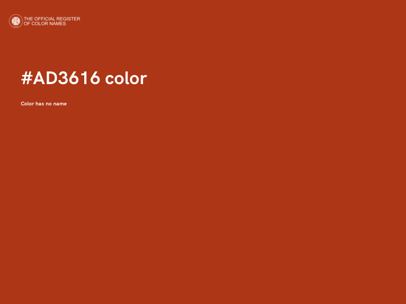 #AD3616 color image
