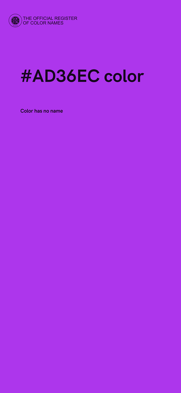 #AD36EC color image