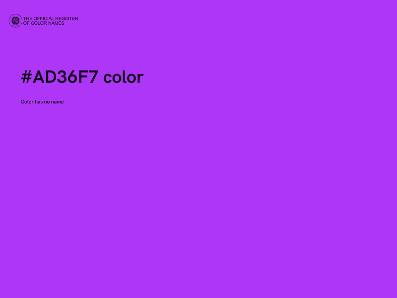 #AD36F7 color image