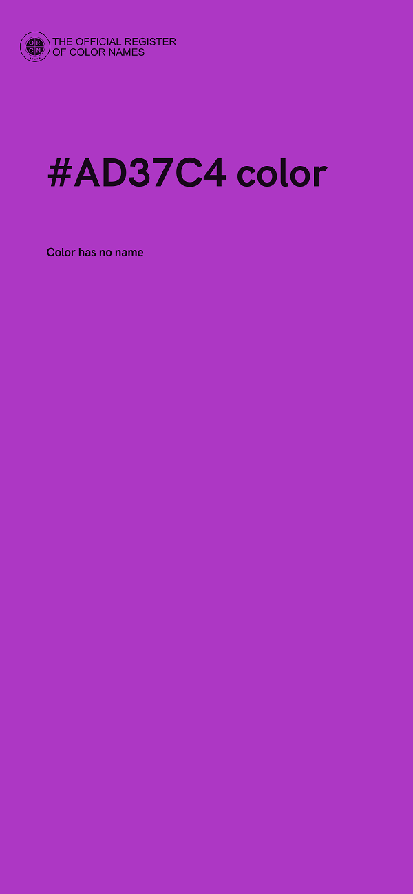 #AD37C4 color image