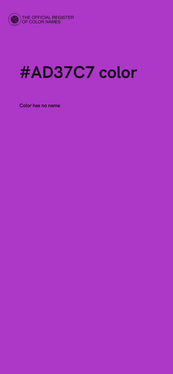 #AD37C7 color image