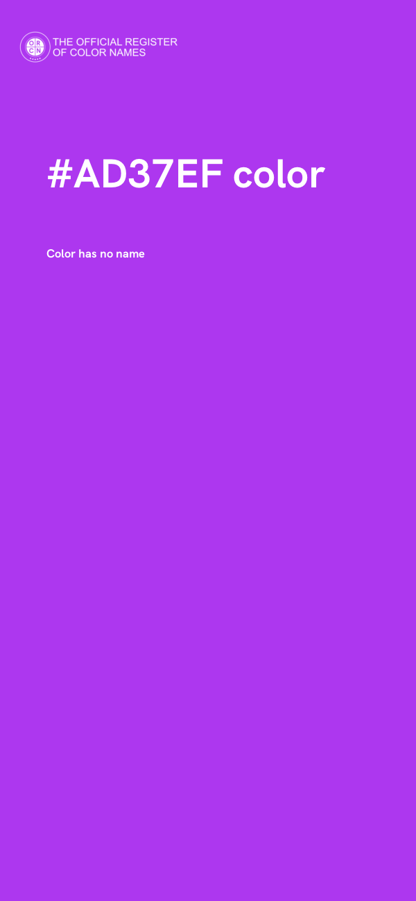 #AD37EF color image