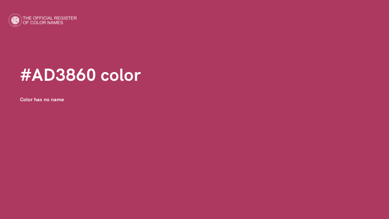 #AD3860 color image