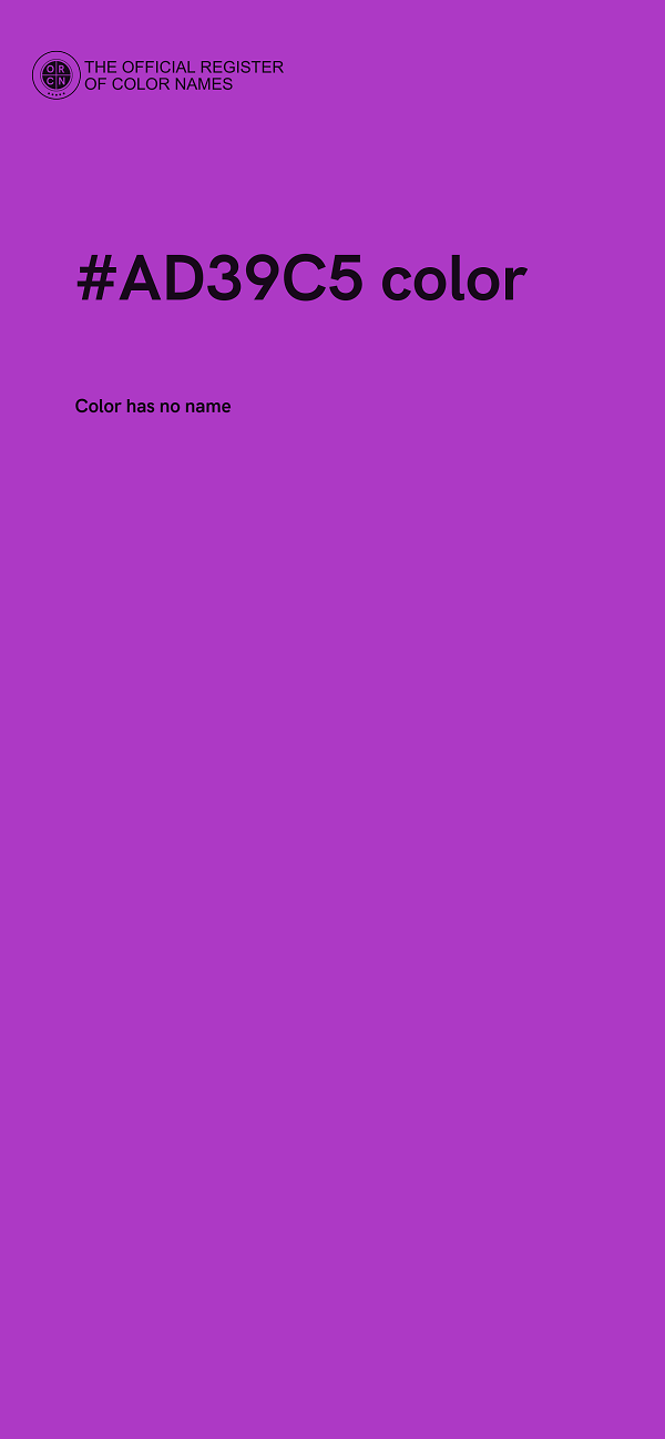 #AD39C5 color image