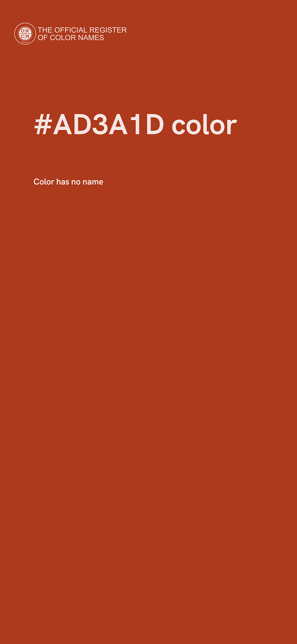 #AD3A1D color image