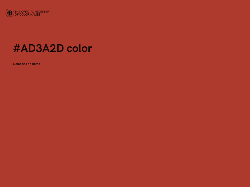 #AD3A2D color image