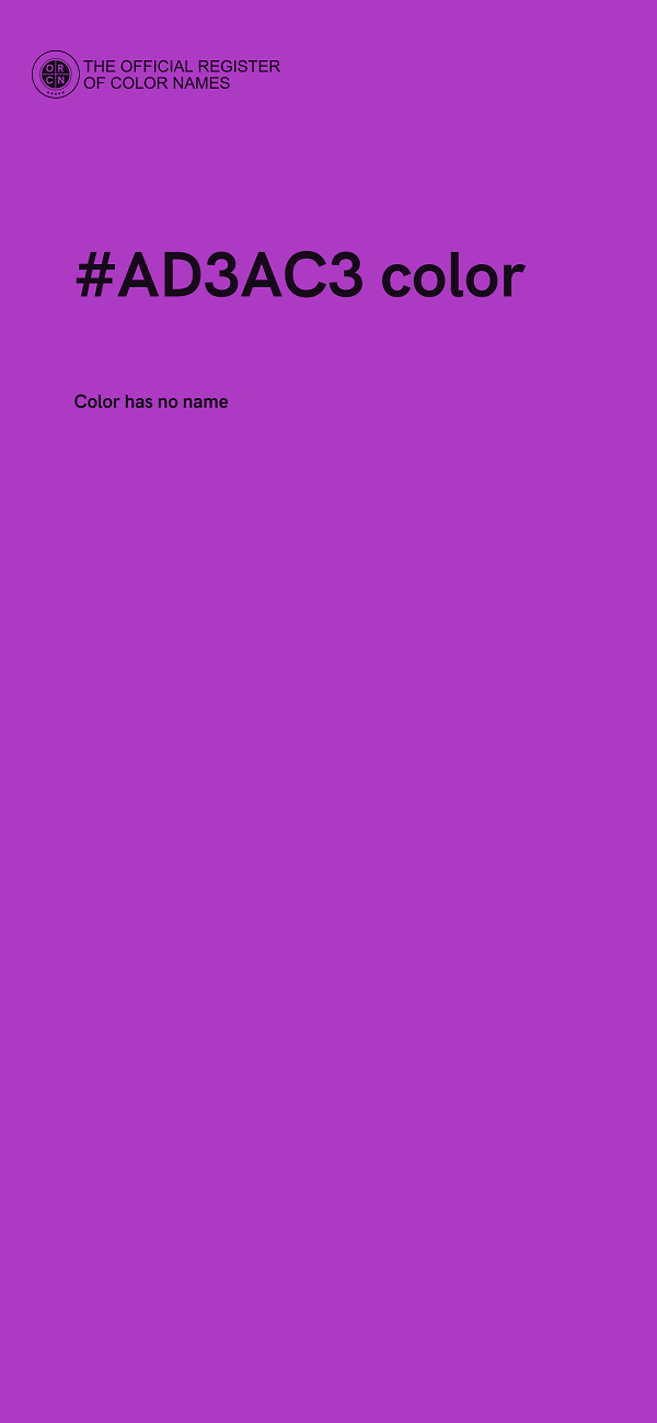 #AD3AC3 color image