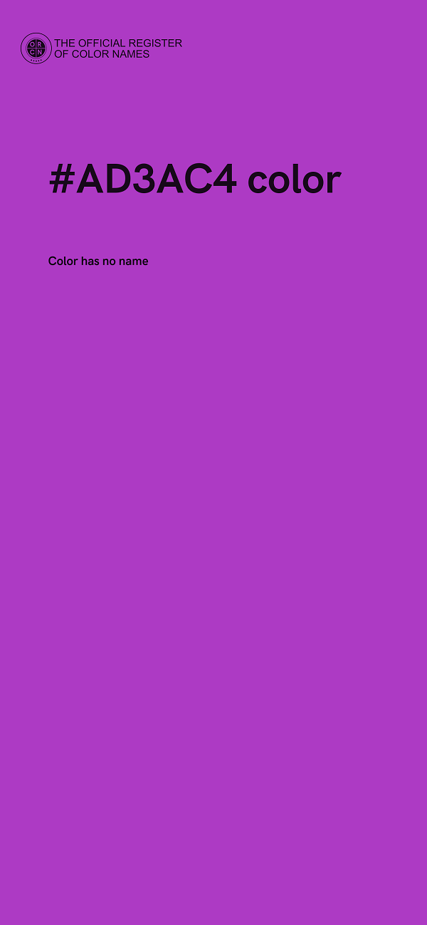 #AD3AC4 color image