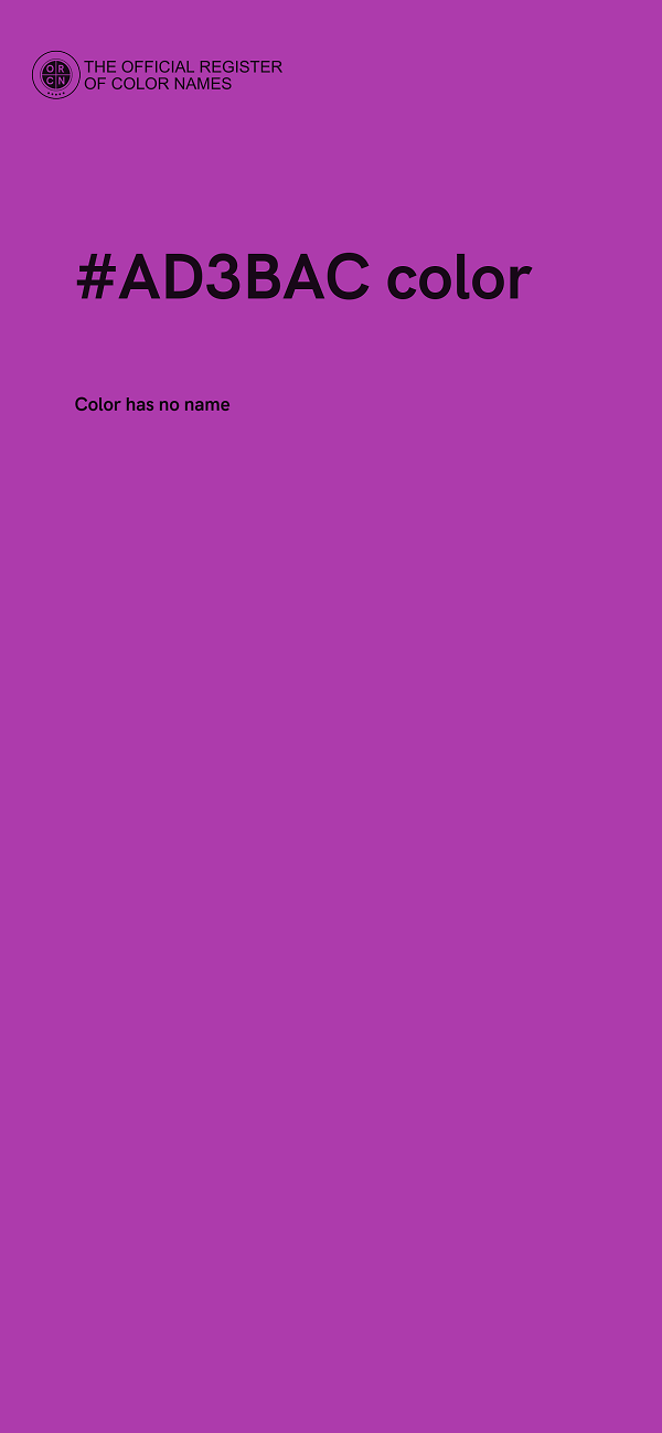#AD3BAC color image