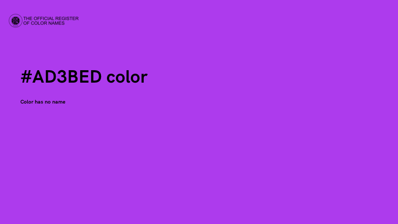 #AD3BED color image