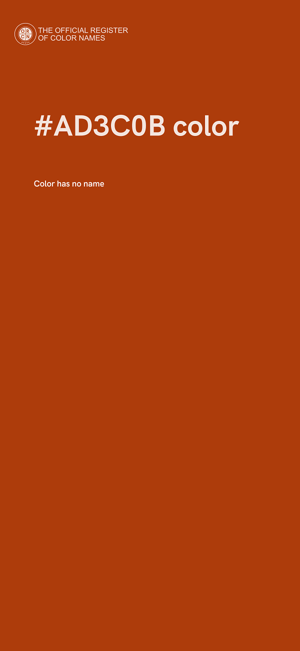 #AD3C0B color image