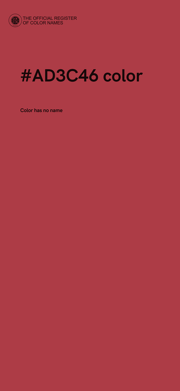 #AD3C46 color image