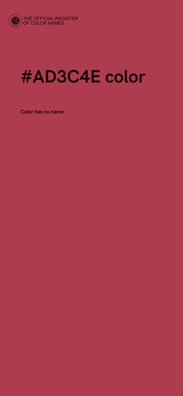 #AD3C4E color image