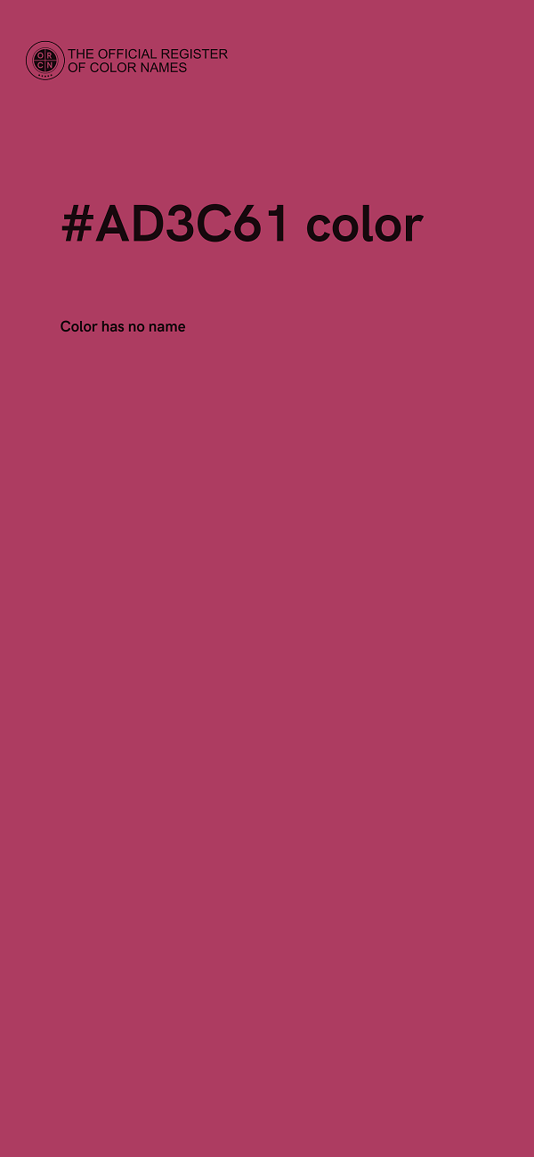 #AD3C61 color image