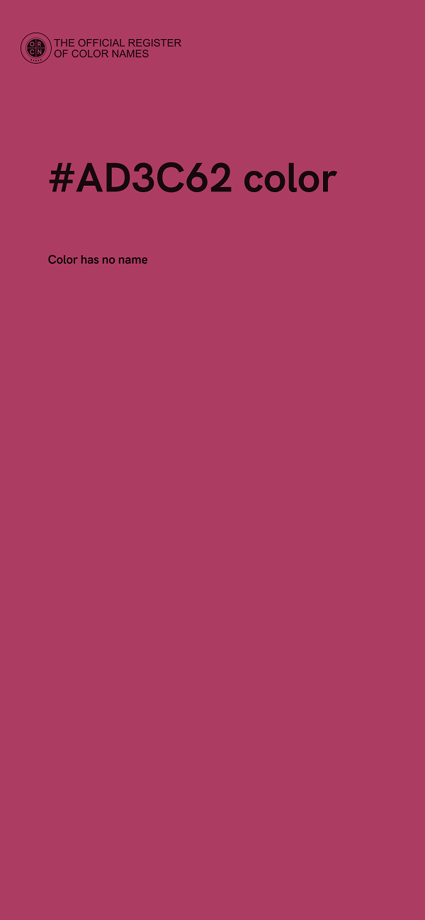 #AD3C62 color image
