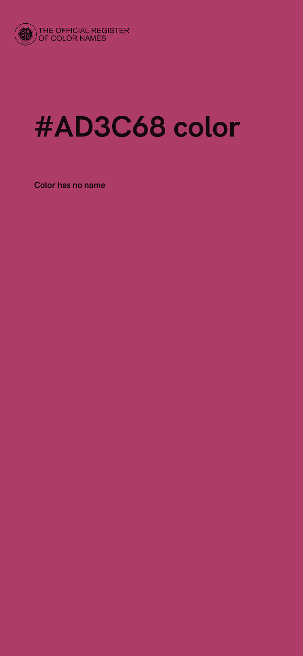 #AD3C68 color image