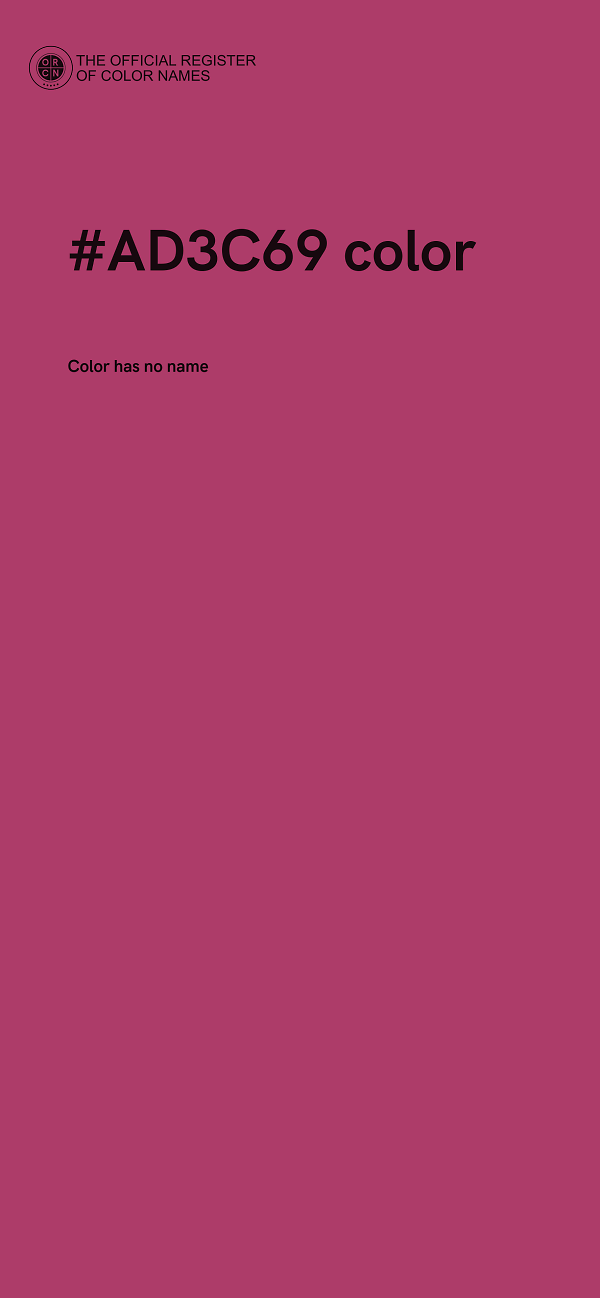 #AD3C69 color image
