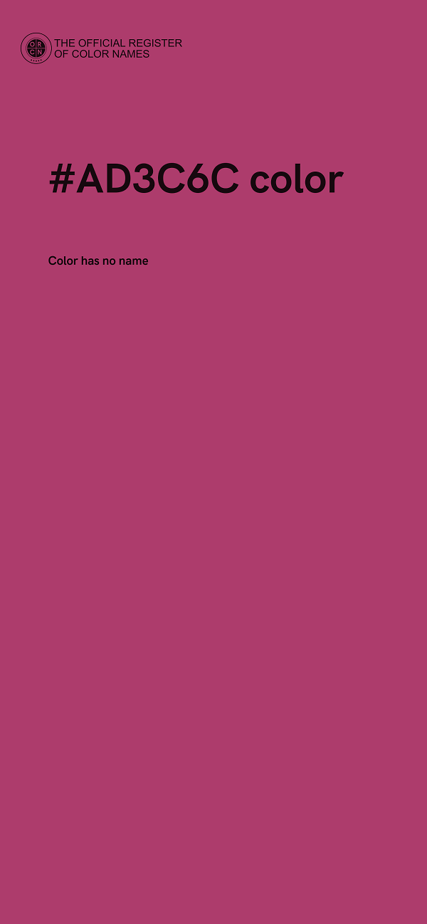 #AD3C6C color image