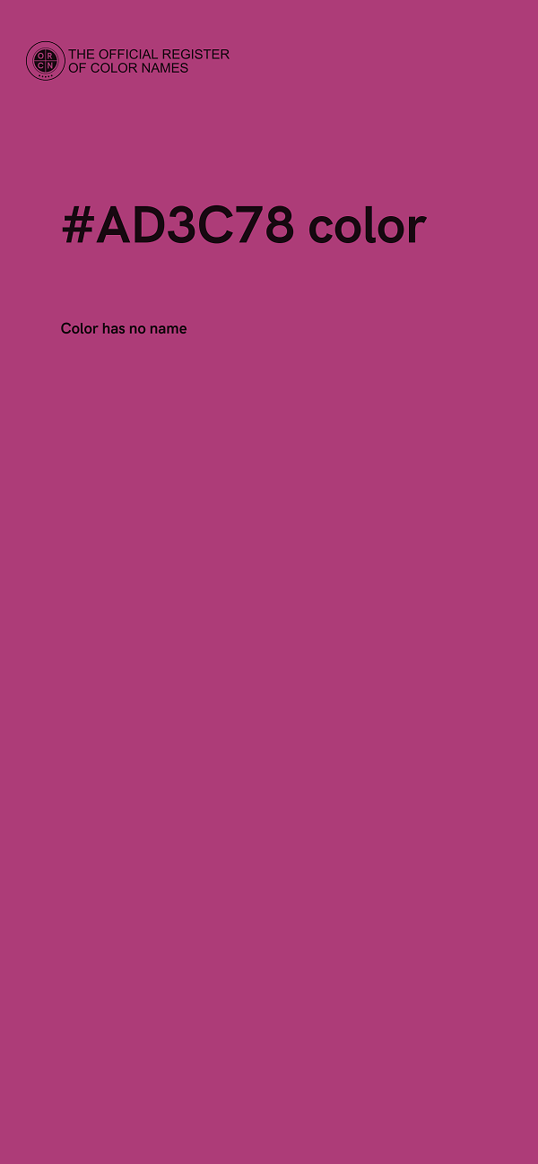 #AD3C78 color image