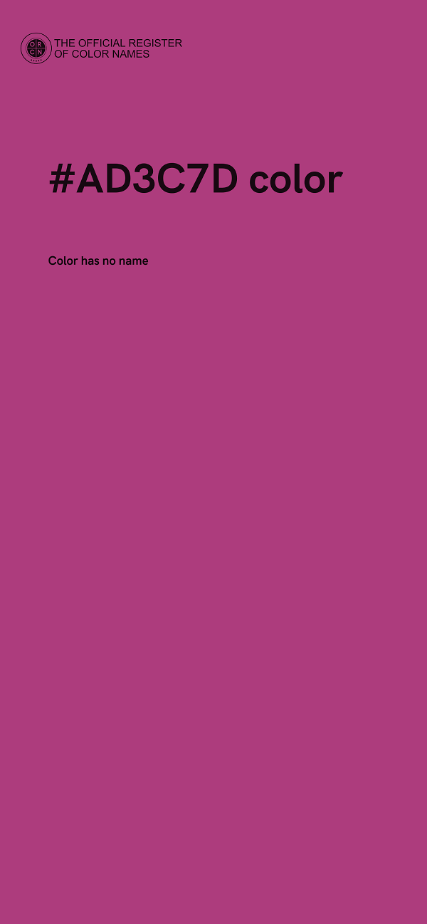 #AD3C7D color image
