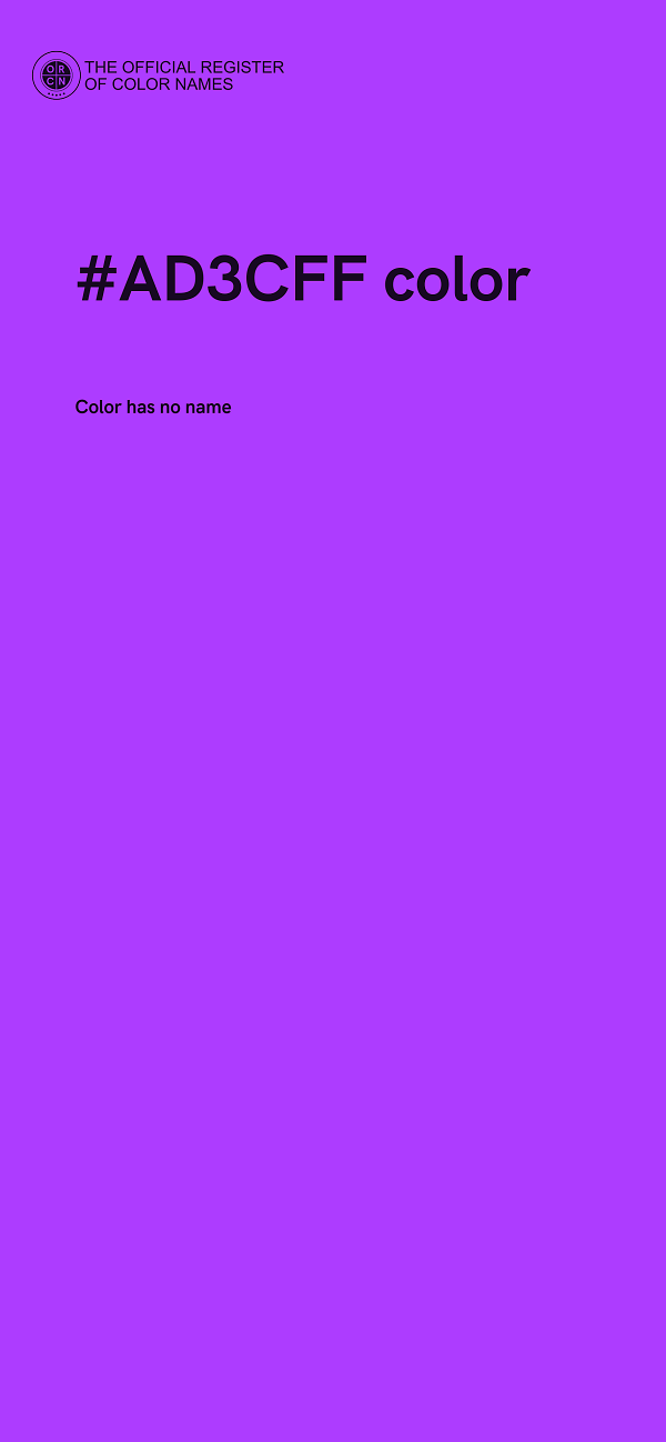 #AD3CFF color image