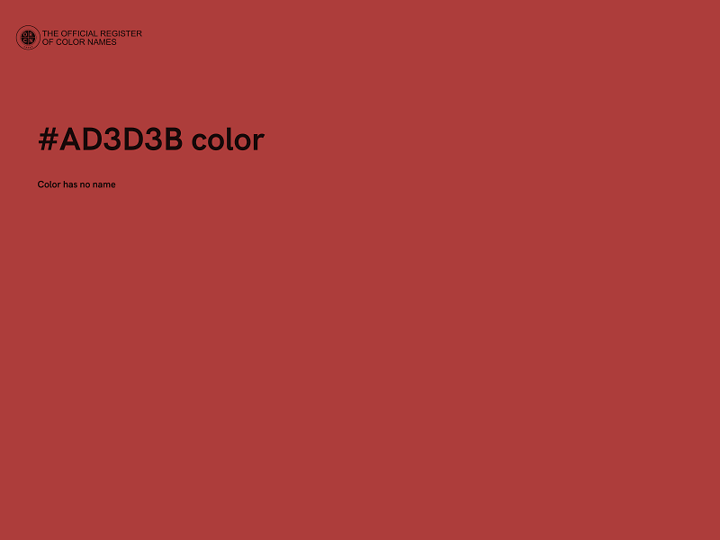 #AD3D3B color image