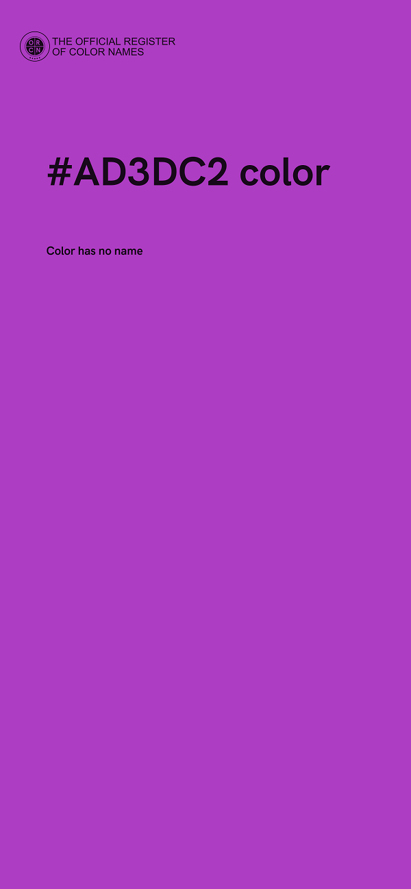 #AD3DC2 color image
