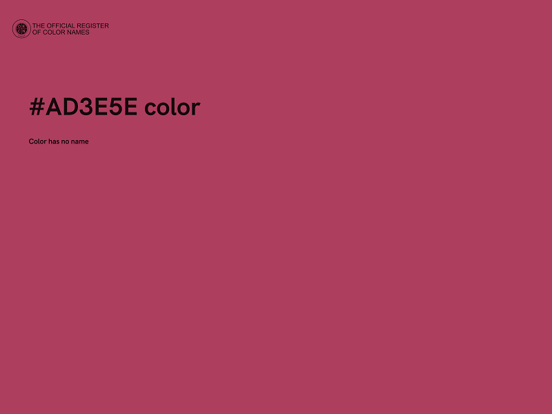 #AD3E5E color image