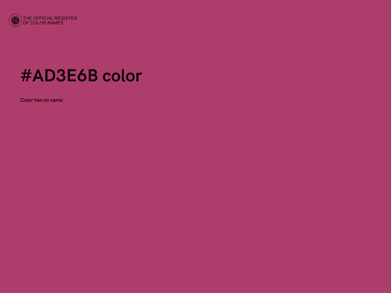 #AD3E6B color image