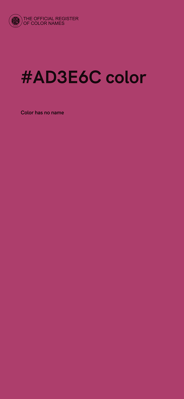 #AD3E6C color image