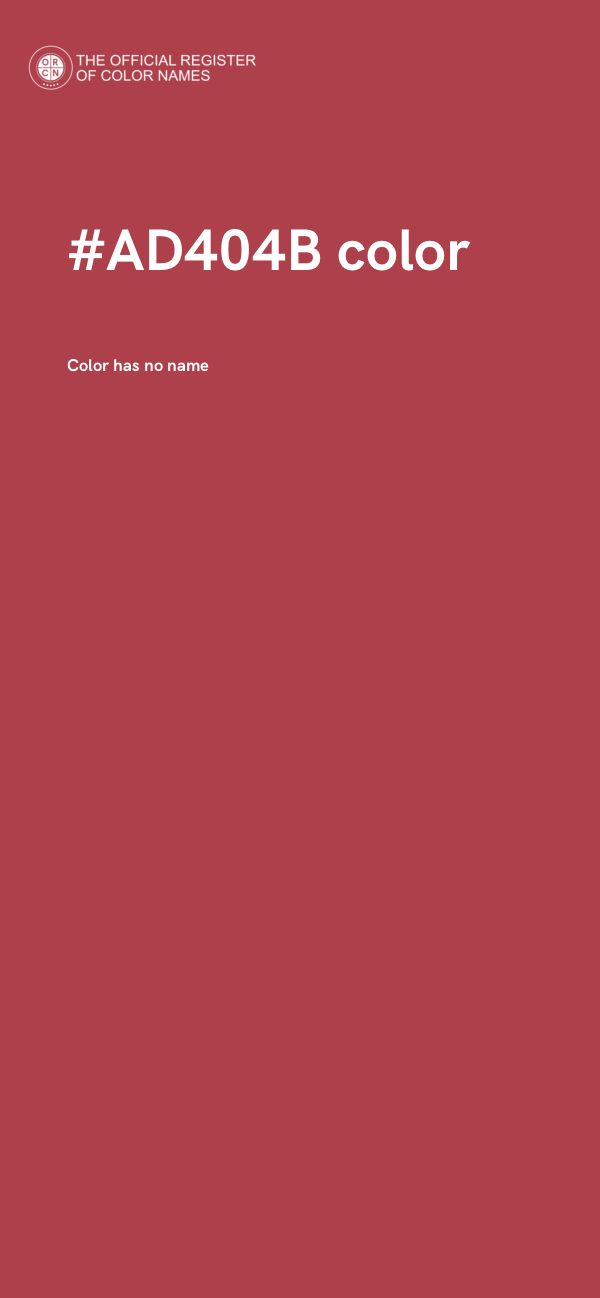 #AD404B color image