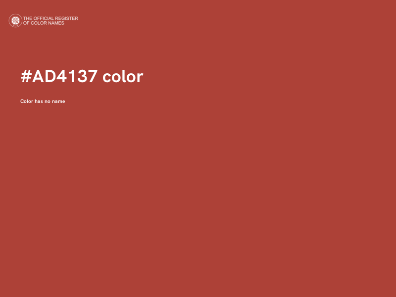 #AD4137 color image