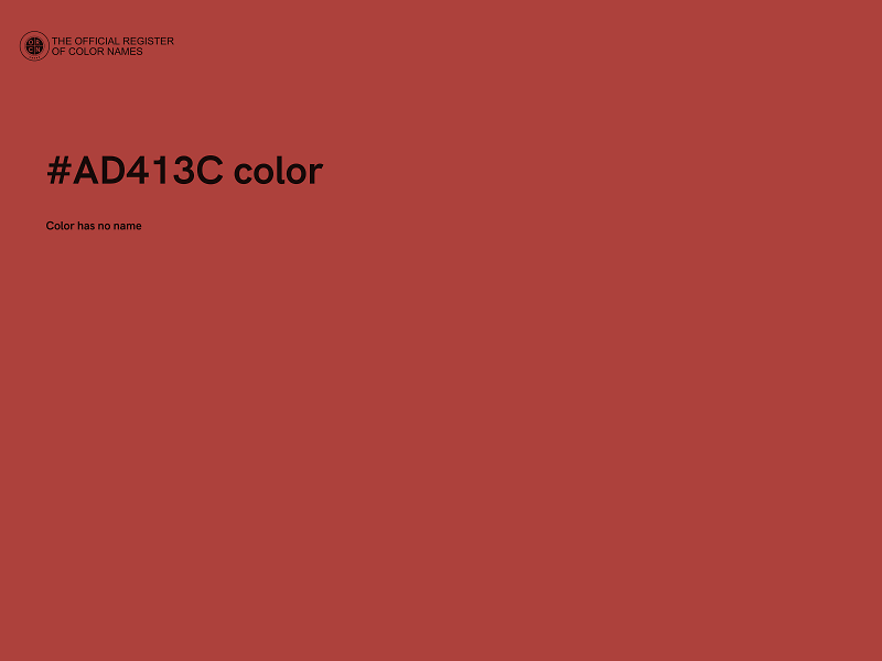 #AD413C color image