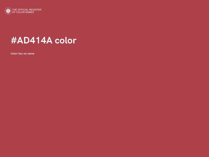 #AD414A color image